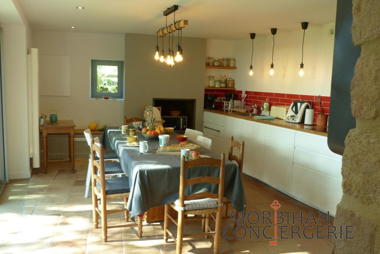 Villa Belle Longere En Campagne A Larmor Baden Exterior foto